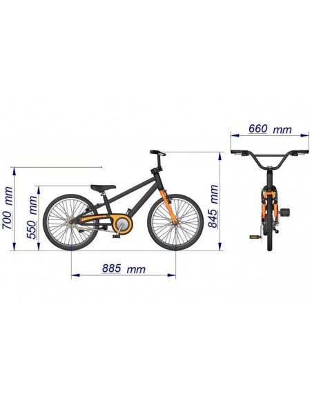 Bicicleta aro 20 masculina Apollo - Nathor